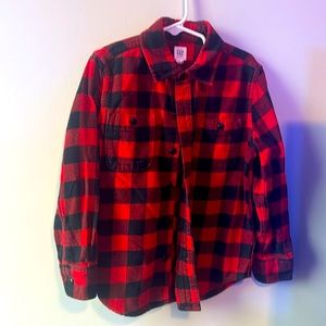 Gap flannel shirt. Size 6